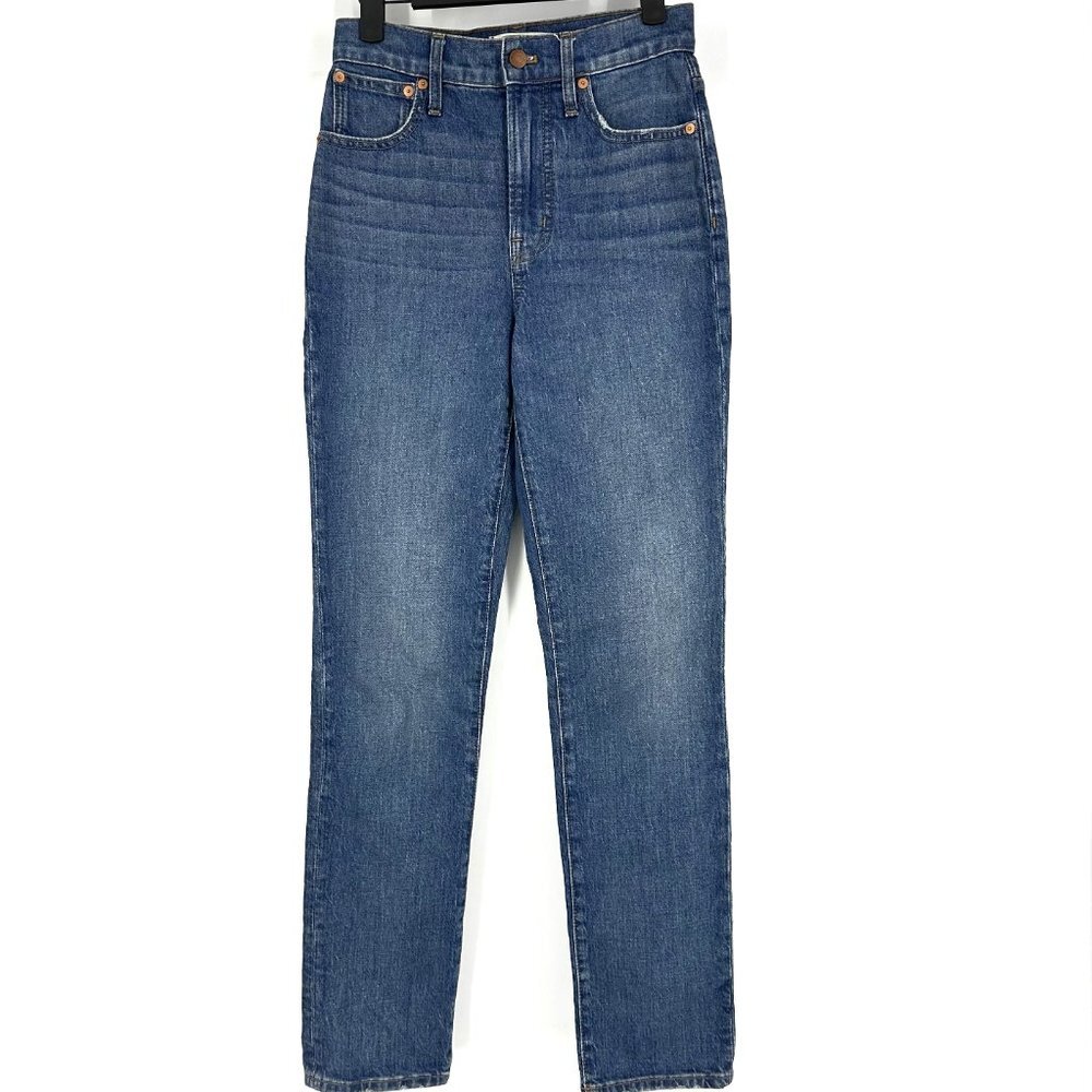 Madewell The Perfect Vintage Full Length Straight Jean‎ in Sanderson Wash 25 - Picture 3 of 12